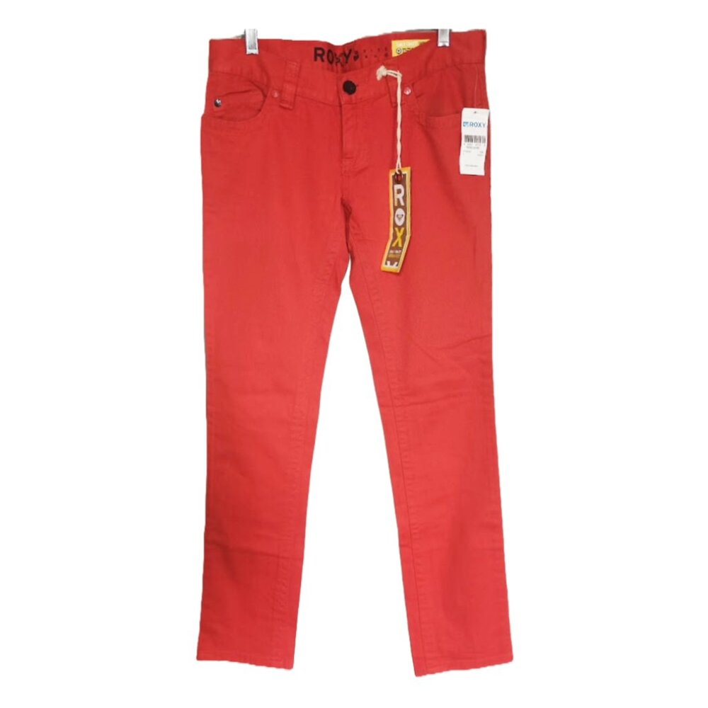 ROXY Red Denim Gold Coast Skinny Jeans